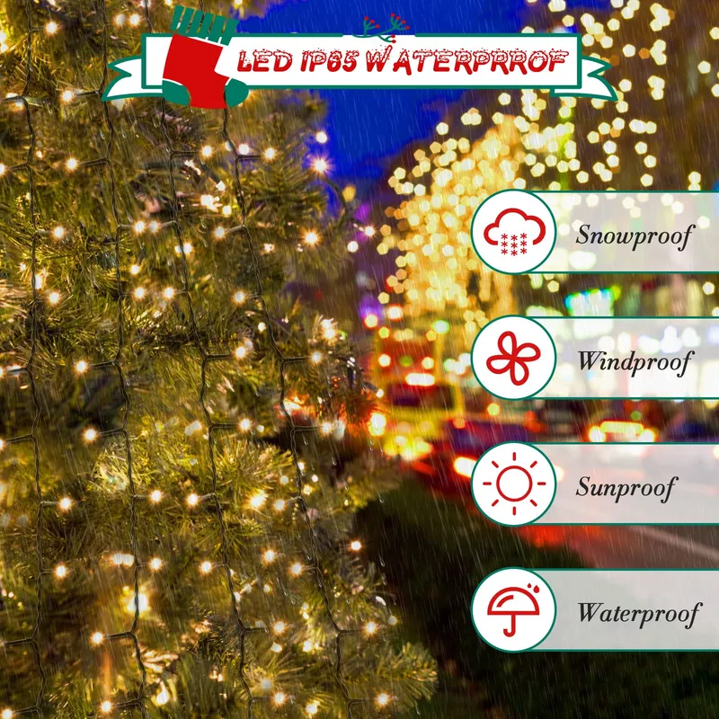 CSHARE Kerstboomverlichting 8 Standen IP44 3M 592 LED — foto 4