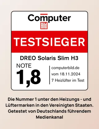 DREO Energiezuinig Stil Keramisch Verwarmer Afstandsbediening Timer V2 — miniatuur 2