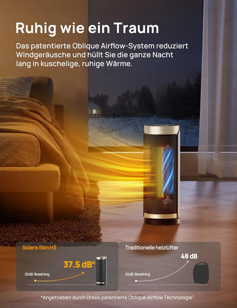 DREO Energiezuinig Stil Keramisch Verwarmer Afstandsbediening Timer V2 — foto 8