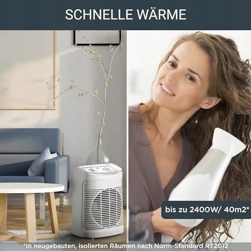 ROWENTA Instant Comfort Aqua Ventilatorkachel 1200-2400W Stil Verstelbaar — foto 4