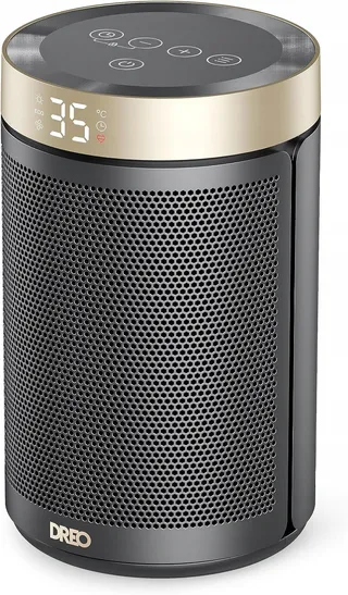 DREO Energiezuinig Keramisch Verwarmer 1500W Thermostaat Goud V3