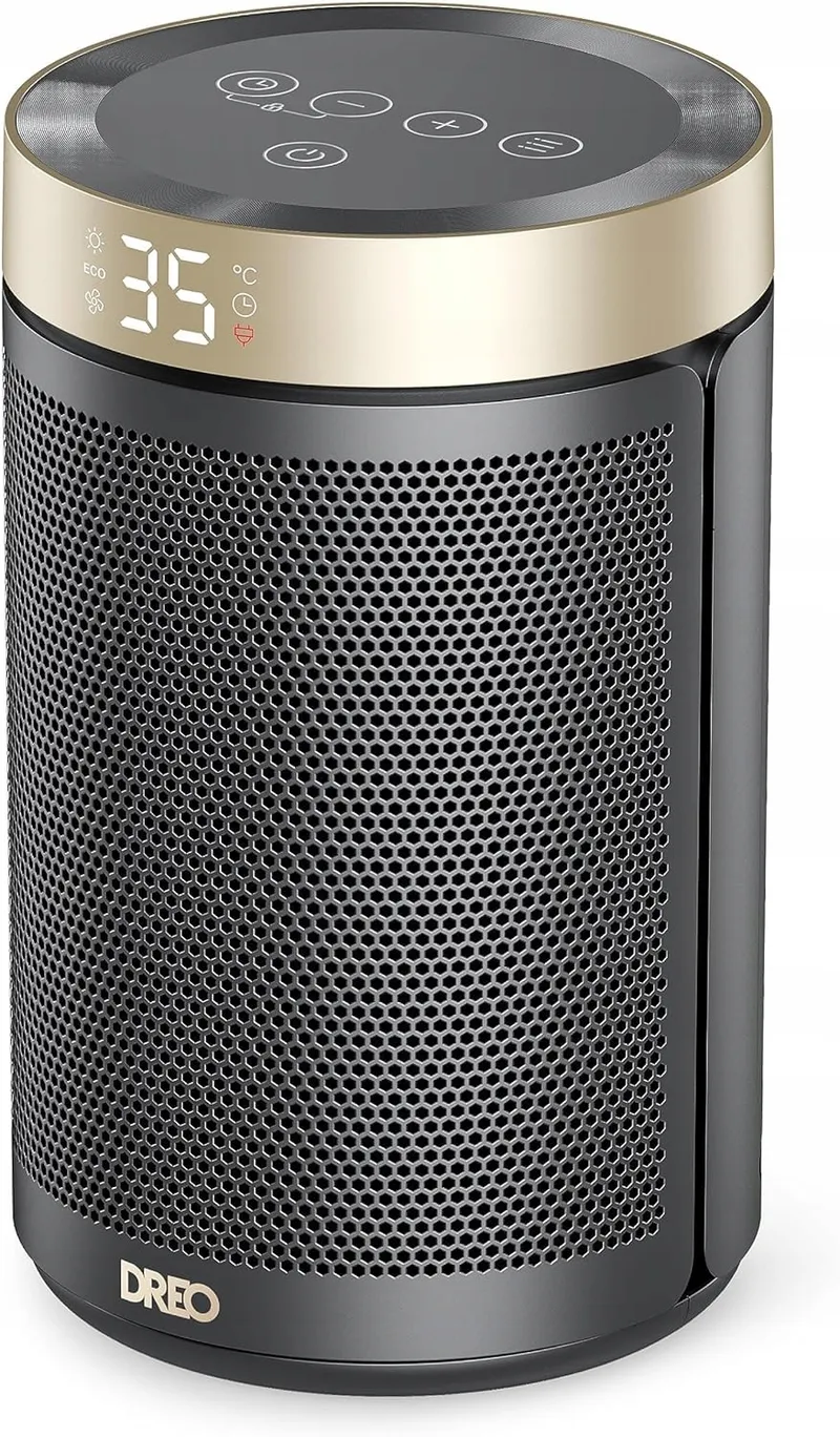 DREO Energiezuinig Keramisch Verwarmer 1500W Thermostaat Goud V3 — foto 1