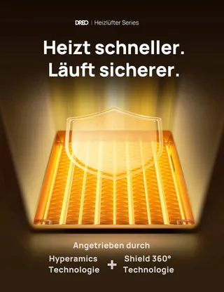 DREO Energiezuinig Stil Elektrische Verwarmer 1500W Afstandsbediening V2 — miniatuur 6