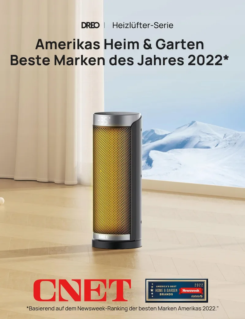 DREO Energiezuinige Keramische Kachel Stil Afstandsbediening 70 Oscillatie — foto 8