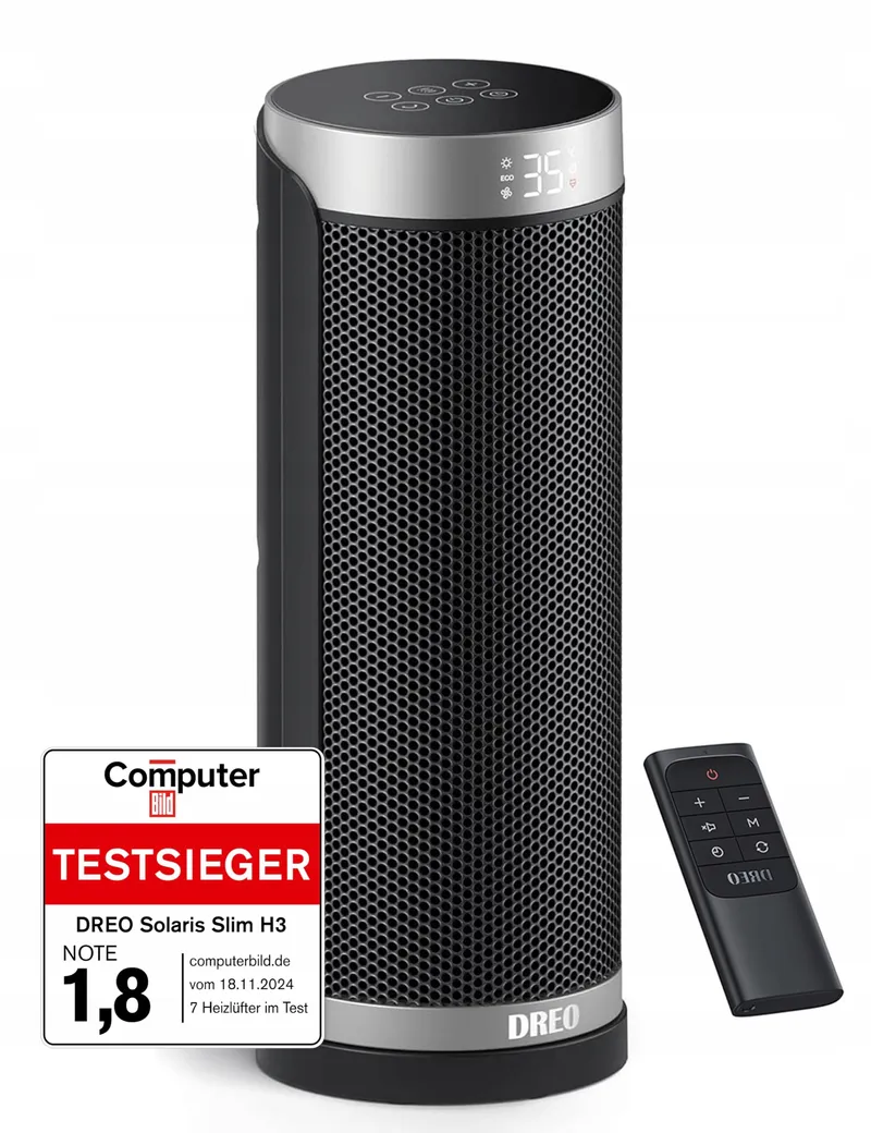 DREO Energiezuinige Keramische Kachel Stil Afstandsbediening 70 Oscillatie — foto 1