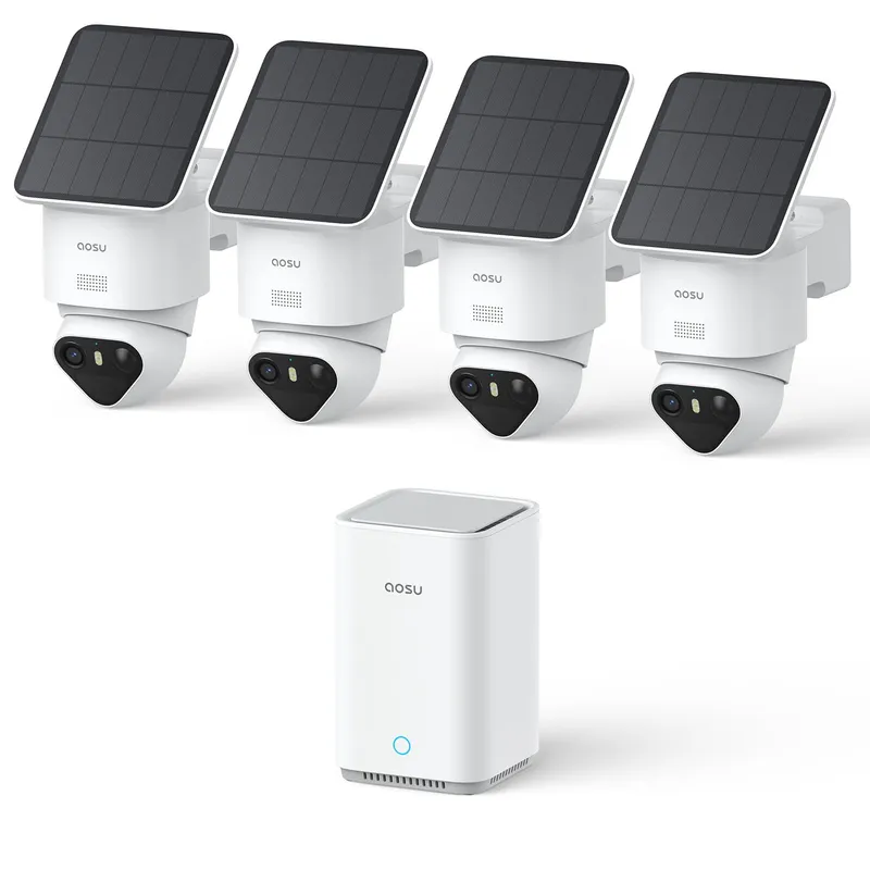AOSU T2 Ultra 4x Solar Camera 4K UHD WiFi 360° Zonder Abonnement — foto 1