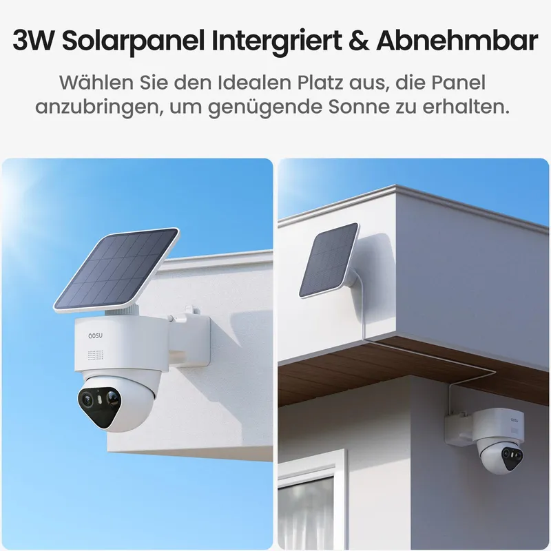 AOSU T2 Ultra 4x Solar Camera 4K UHD WiFi 360° Zonder Abonnement — foto 8