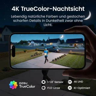 AOSU T2 Ultra 4x Solar Camera 4K UHD WiFi 360° Zonder Abonnement — miniatuur 4
