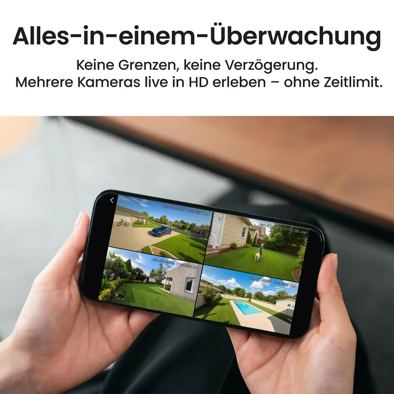 AOSU T2 Ultra 4x Solar Camera 4K UHD WiFi 360° Zonder Abonnement — foto 6