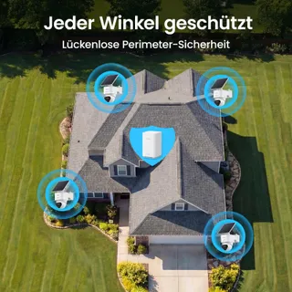 AOSU T2 Ultra 4x Solar Camera 4K UHD WiFi 360° Zonder Abonnement — miniatuur 2