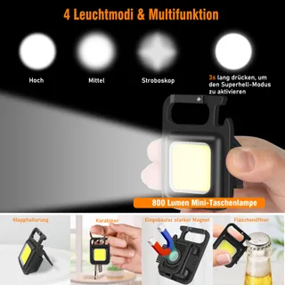 SHADOWHAWK LED Zaklamp Oplaadbaar Tactisch Ultra Helder Krachtig — miniatuur 4