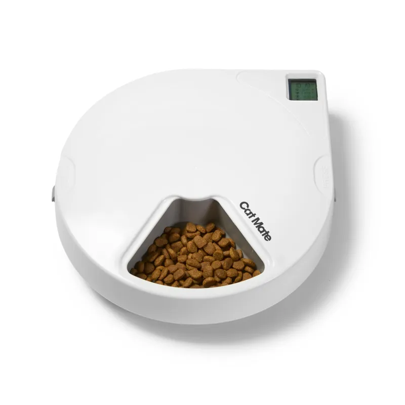 CAT MATE C500 Automatische Voerbak Kat Timer 5 Porties — foto 3