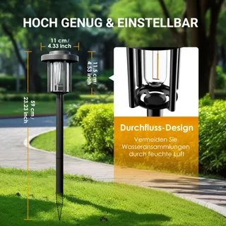 SOLPEX Solar Tuinlampen 6 Stuks Grondspot Waterdicht — miniatuur 4