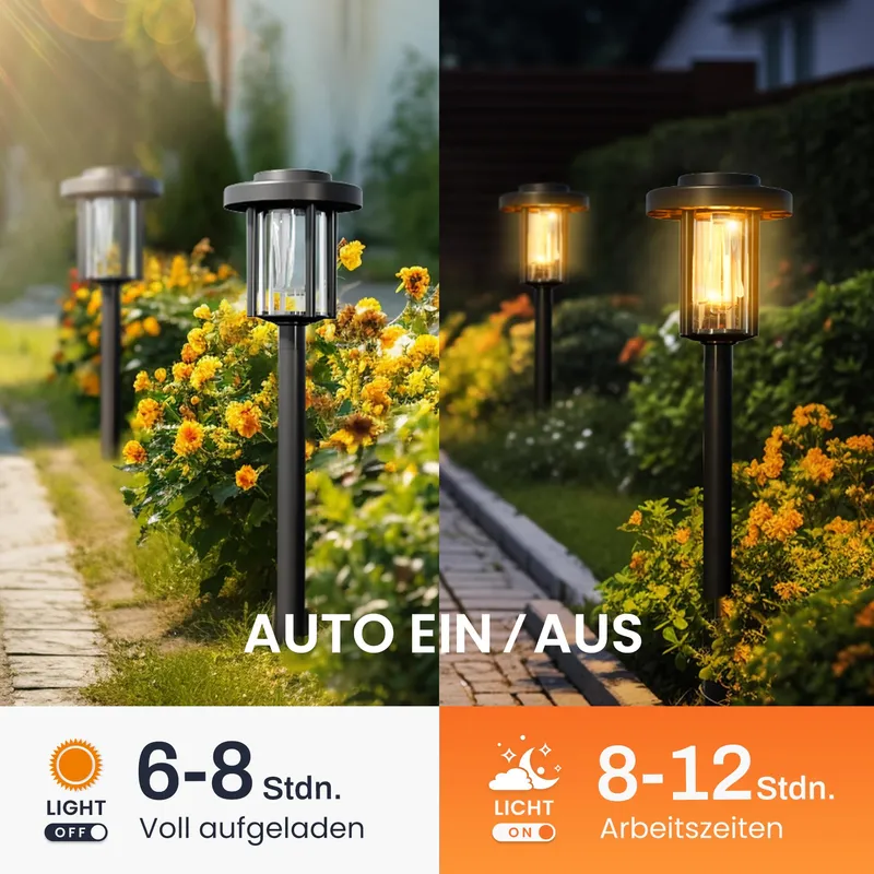 SOLPEX Solar Tuinlampen 6 Stuks Grondspot Waterdicht — foto 2