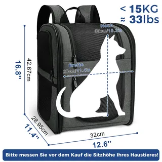 APOLLO WALKER Rugzak voor Hond Kat en Kleine Huisdieren — miniatuur 2