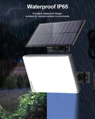 SIGRILL Solar LED Schijnwerper Met Bewegingsmelder 172 LED IP65 — miniatuur 4