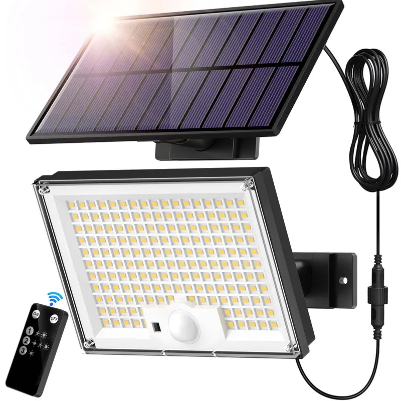 SIGRILL Solar LED Schijnwerper Met Bewegingsmelder 172 LED IP65 — foto 1