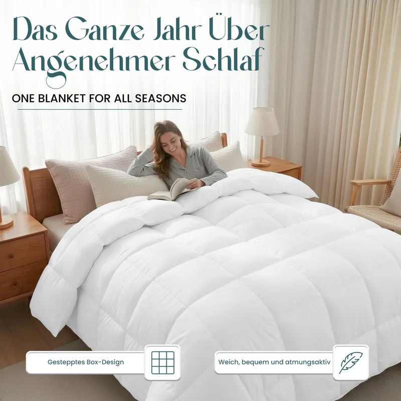 UTOPIA BEDDING Dekbed Alle Seizoenen 220x260 370 GSM Microvezel — foto 2