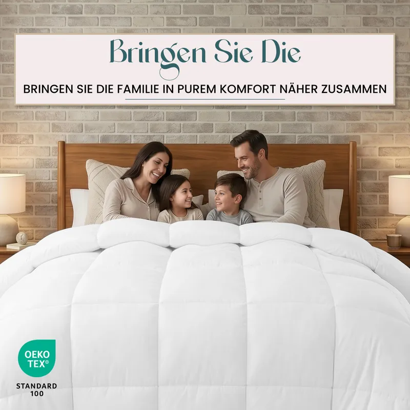 UTOPIA BEDDING Dekbed Alle Seizoenen 220x260 370 GSM Microvezel — foto 4
