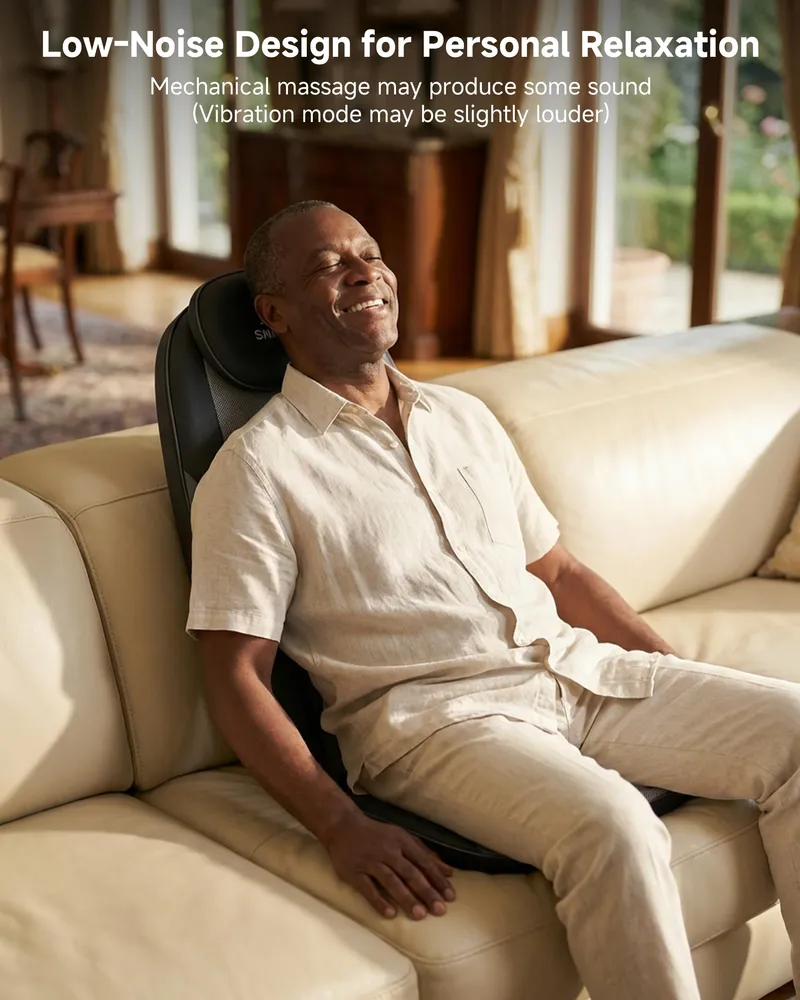 SNAILAX Shiatsu Massagekussen Stoel Nek Rug met Verwarming — foto 6
