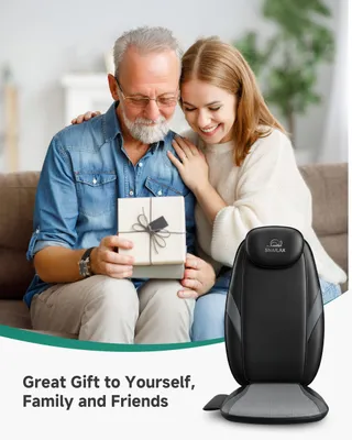 SNAILAX Shiatsu Massagekussen Stoel Nek Rug met Verwarming — miniatuur 9