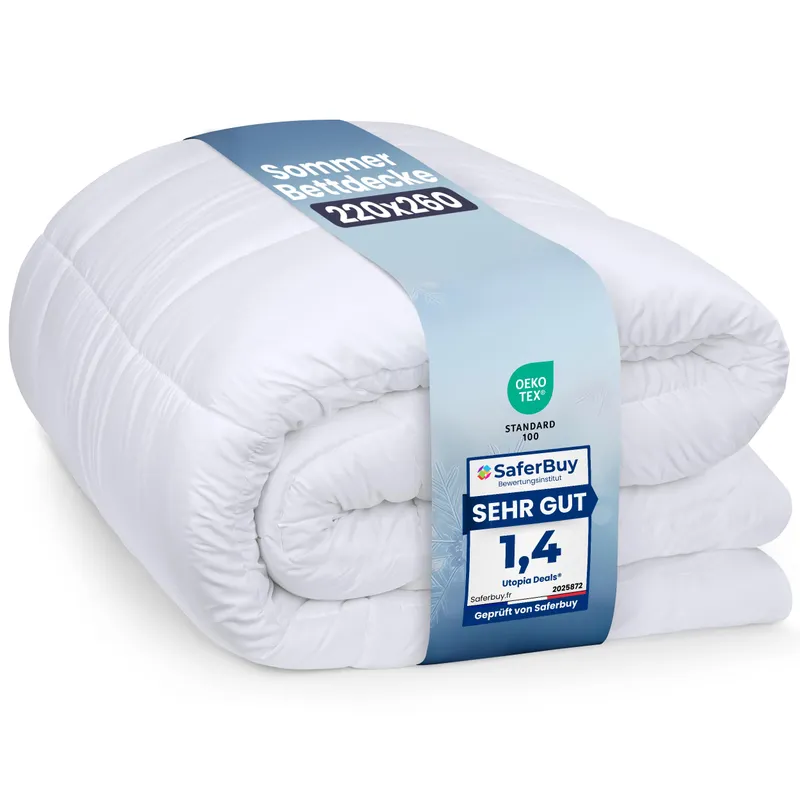 UTOPIA BEDDING Lichtgewicht Dekbed 220x260 Alle Seizoenen Microvezel — foto 1