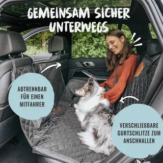 RUDELKONIG Beschermende Autodeken Hond Achterbank Waterdicht — miniatuur 6