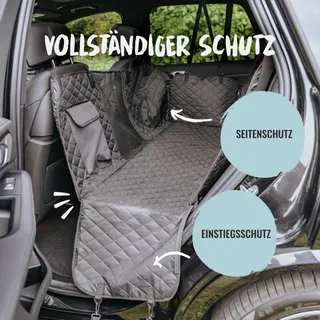 RUDELKONIG Beschermende Autodeken Hond Achterbank Waterdicht — miniatuur 3