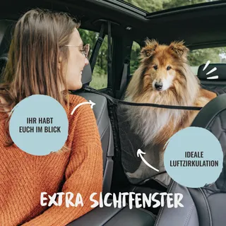 RUDELKONIG Beschermende Autodeken Hond Achterbank Waterdicht — miniatuur 4