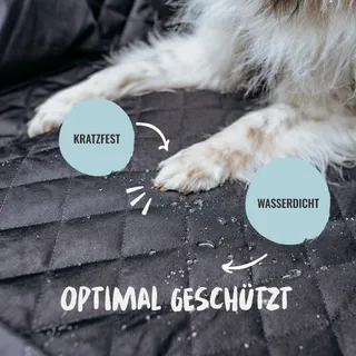 RUDELKONIG Beschermende Autodeken Hond Achterbank Waterdicht — miniatuur 5