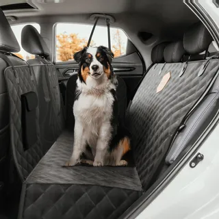 RUDELKONIG Beschermende Autodeken Hond Achterbank Waterdicht — miniatuur 1