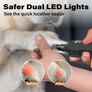 CASFUY Nagelslijper Hond 6-Standen Elektrisch Stil Grijs — miniatuur 3