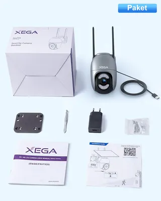 XEGA Beveiligingscamera Buiten 4G LTE SIM-Kaart Zonder WiFi — miniatuur 7