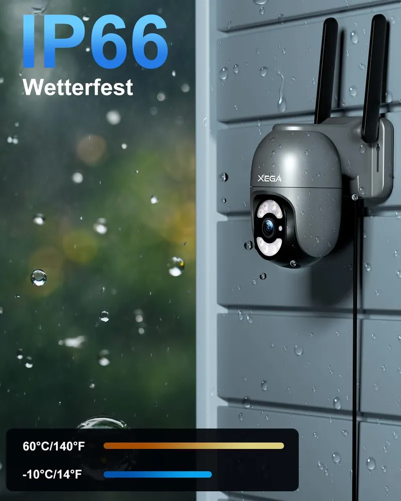 XEGA Beveiligingscamera Buiten 4G LTE SIM-Kaart Zonder WiFi — foto 6