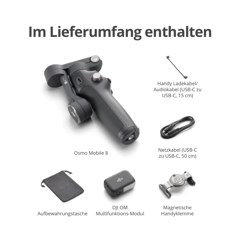 DJI Osmo Mobile 8 Gimbal Stabilisator Advanced Tracking Combo AI — foto 9