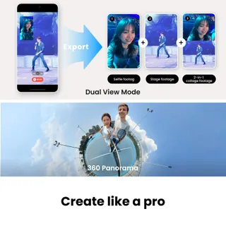 Insta360 Flow 2 Pro Telefoon Gimbal AI Tracking Selfie Stick Statief — miniatuur 6