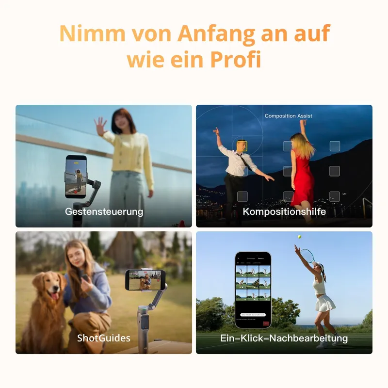 DJI Osmo Mobile 8P Telefoon Gimbal met Mic Mini 2 Draadloze Microfoon — foto 7