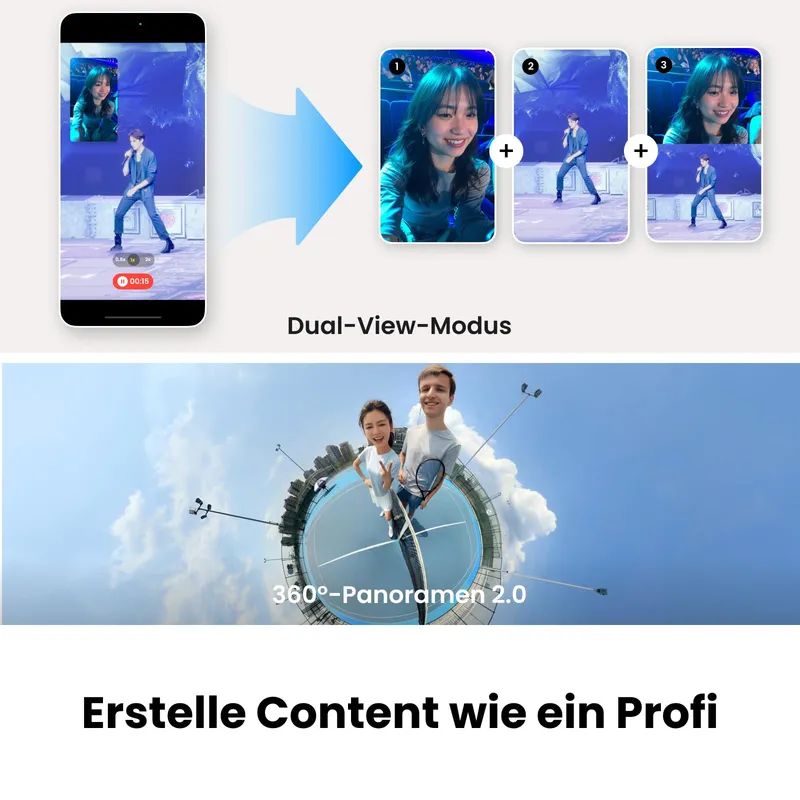 Insta360 Flow 2 Pro Gimbal Telefoonstabilisator Creator Bundle Grijs — foto 9