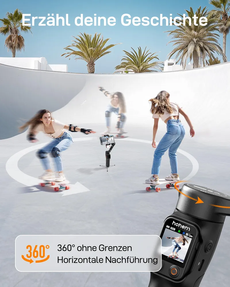 hohem iSteady V3 Ultra Gimbal AI Tracker Ingebouwd LED-Licht — foto 4