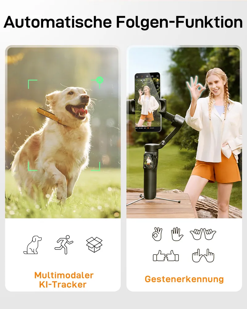 hohem iSteady V3 Ultra Gimbal AI Tracker Ingebouwd LED-Licht — foto 2