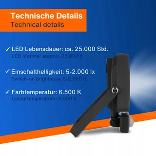 REV LED Wandlamp Bewegingssensor 20W 1700lm IP44 Antraciet — miniatuur 5