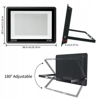 BLIVRIG LED Schijnwerper 200W 20000lm 3000K IP66 Tuin Garage — miniatuur 7