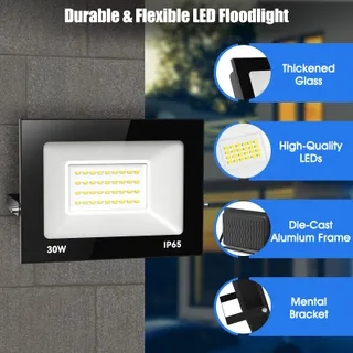 LOYAL LED Schijnwerper 50W 5000lm 3000K IP65 Buiten Tuin — miniatuur 2