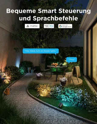 GOVEE Outdoor LED Strahler Lite Tuinlampen RGBWIC IP67 Matter 4-Pak — miniatuur 5