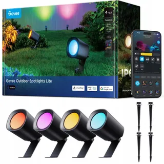 GOVEE Outdoor LED Strahler Lite Tuinlampen RGBWIC IP67 Matter 4-Pak — miniatuur 1