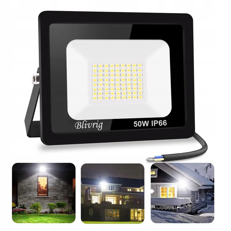 BLIVRIG LED Schijnwerper Buiten 50W 5000lm 3000K IP66 Tuin — foto 1