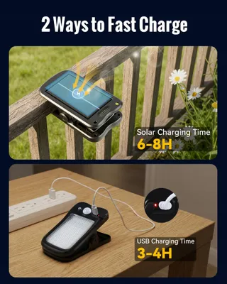 FABSTYL Solar LED Lamp Met Bewegingsmelder 60 LED IP65 Hek — miniatuur 5