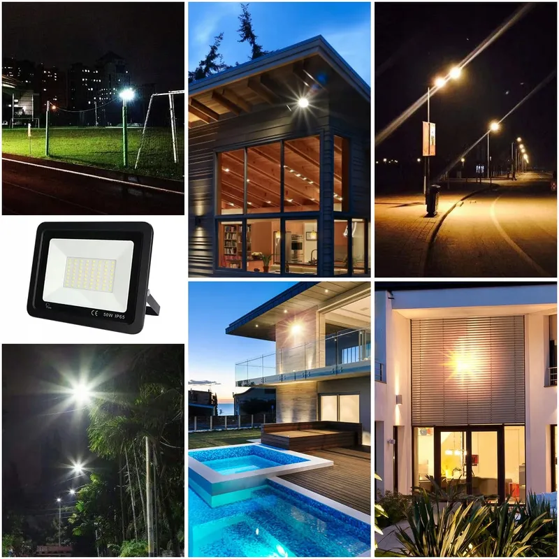 MILLE LUCCIOLE LED Schijnwerper 2x50W 5000lm 6500K IP65 Zwart — foto 2
