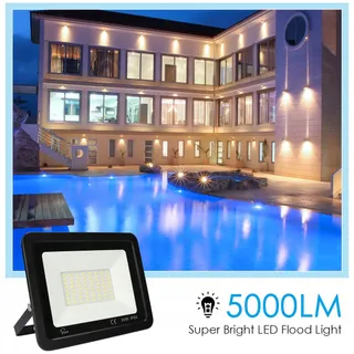 MILLE LUCCIOLE LED Schijnwerper 2x50W 5000lm 6500K IP65 Zwart — miniatuur 3