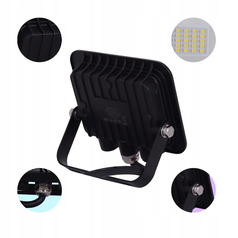 MILLE LUCCIOLE LED Schijnwerper 2x50W 5000lm 6500K IP65 Zwart — foto 7